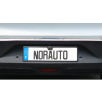 Plaque d'immatriculation arrière aluminium avec signature Norauto