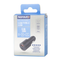 NORAUTO Chargeur allume-cigare USB-A + USB-C 63W