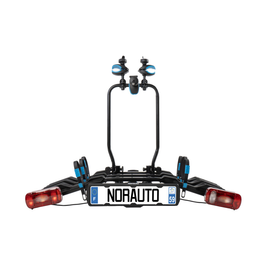 Photo Porte-vélos Sur Attelage Norauto E-fit 100-3 Pour 3 Vélos Compatible Vélo Électrique