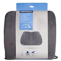 EDS Coussin de Siège en Mousse à Mémoire de Forme pour Chaise de Bureau – Coussin Ergonomique en U avec Soutien du Dos – Idéal pour Chaise de Bureau, Chaise Gaming, Bureau, Siège Auto