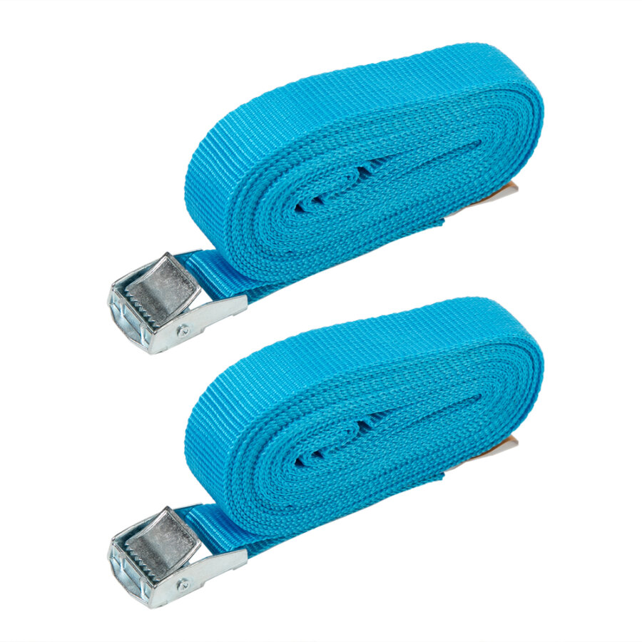 2 Sangles À Boucles Zamak Norauto 2,5 M