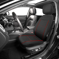 Housses De Siège Auto XL COVER Avant Universelles - Noir - Compatible Airbags Et ISOFIX