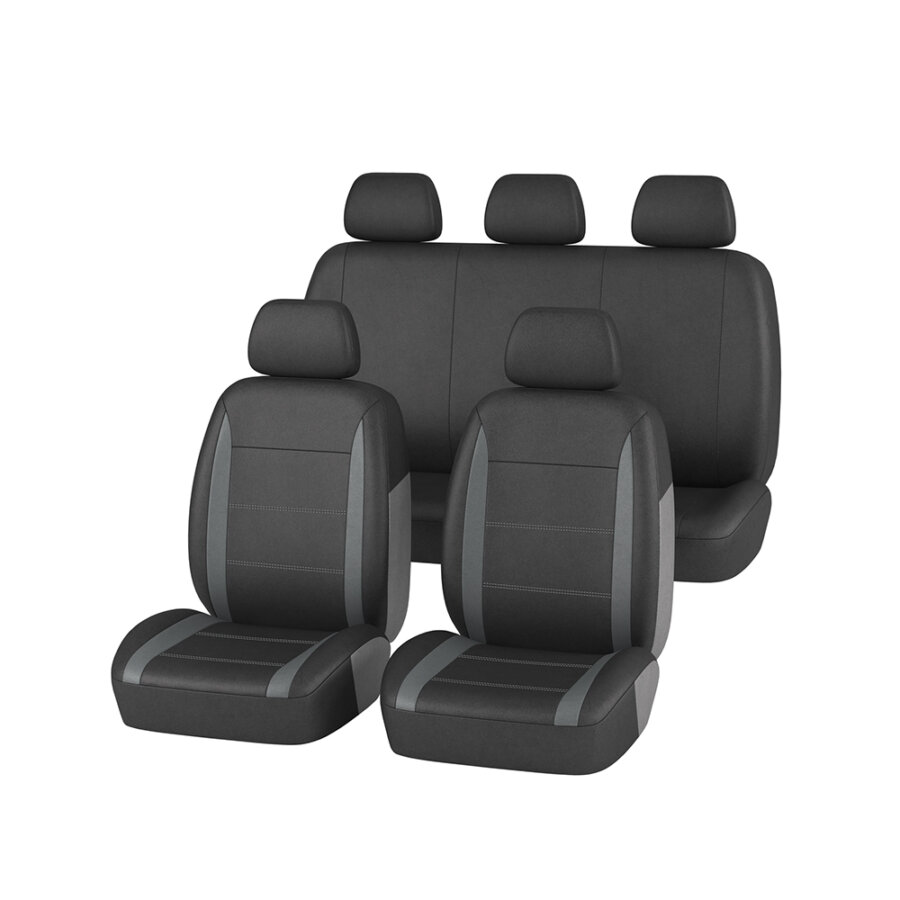 Housses De Siège Voiture Universelles En Lin – Kit Complet Avant/Arrière, Compatible Airbag