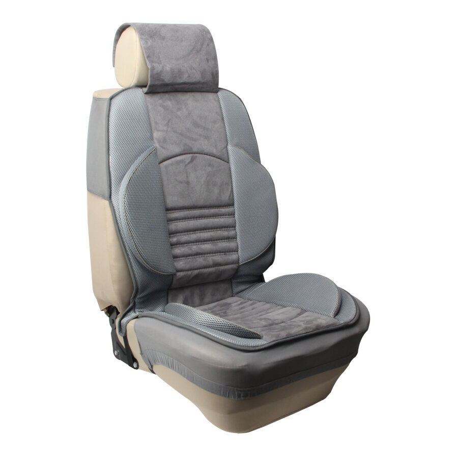 Protège ceinture de sécurité NORAUTO suédine gris - Norauto