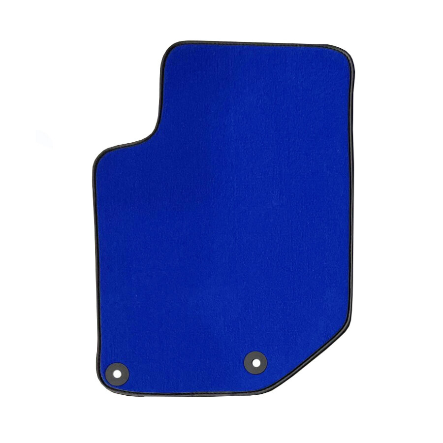 1 Tapis Avant Sur Mesure Bleu En Moquette Couture