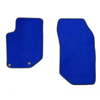 2 tapis avant sur mesure bleu en moquette COUTURE