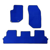 Jeu complet de tapis sur mesure bleu en moquette COUTURE