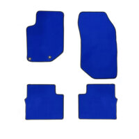 Jeu complet de tapis sur mesure bleu en moquette COUTURE