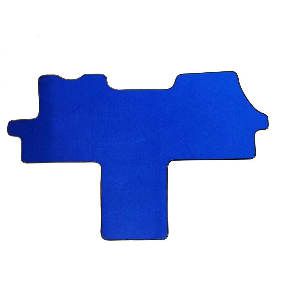 1 Tapis Avant Sur Mesure Bleu En Moquette Couture Spécial Utilitaire