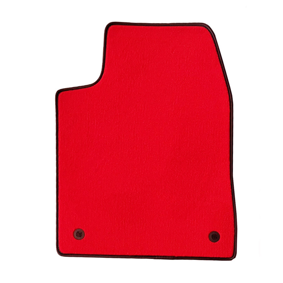 1 Tapis Avant Sur Mesure Rouge En Moquette Couture
