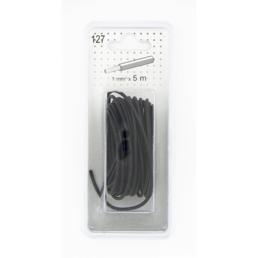 Câble Électrique 1mm² Noir 5 M