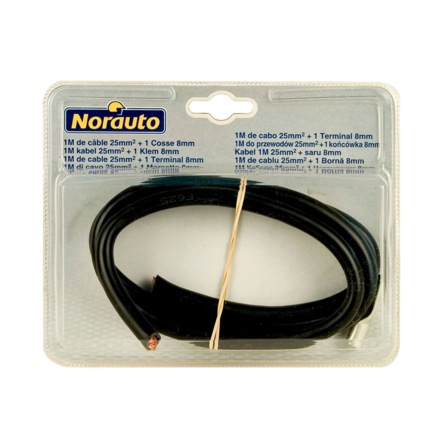Câble De 1 M Section 25 Mm² Et Cosse De 8 Mm Norauto