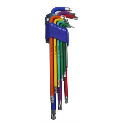 Famex 10788 Jeu De 9 Clés Torx Coudées T10 à T50 - Qualité Allemande Import