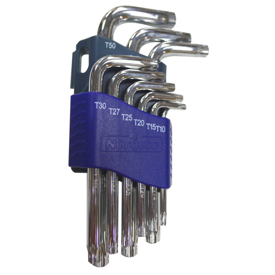 9 Clés Coudées Torx Aimantées T10-t50 Norauto