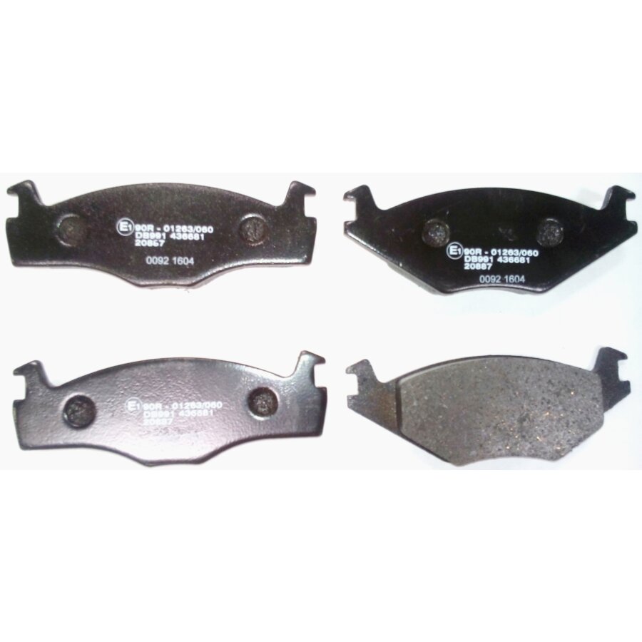 4 Plaquettes De Frein Norauto Nrp419