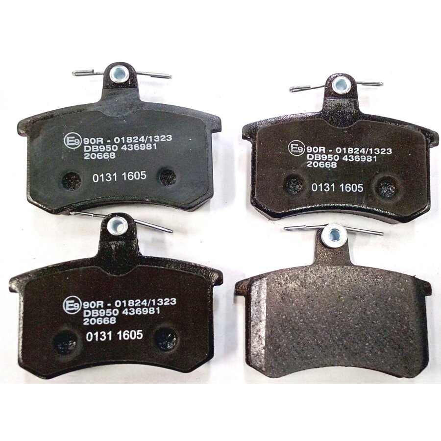 4 Plaquettes De Frein Norauto Nrp222