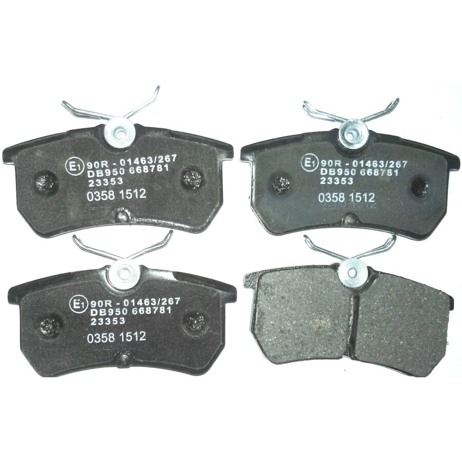 4 Plaquettes De Frein Norauto Nrp1319