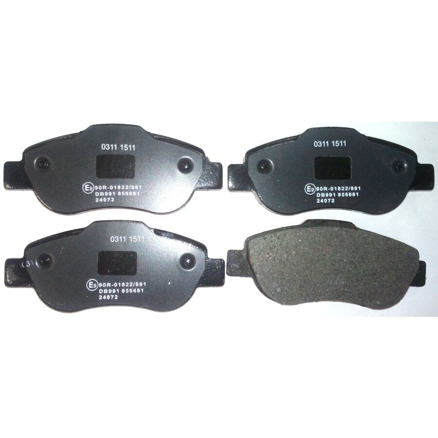 4 Plaquettes De Frein Norauto Nrp1652