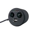 EUFAB 16549 – Double Prise Allume-Cigare 12V + USB, Pratique Et Solide Pour Voiture & Camping-Car !