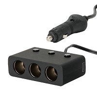 Chargeur Allume-cigare 12V 5A Universel - 8 Embouts Interchangeables, Câble 1,5m Pour GPS, Frigo, Pompe à Air…