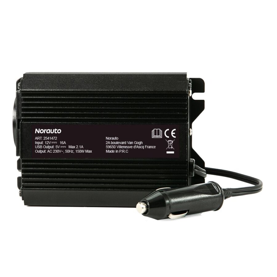 Convertisseur Norauto Avec Port Usb 12v/230v 150 W