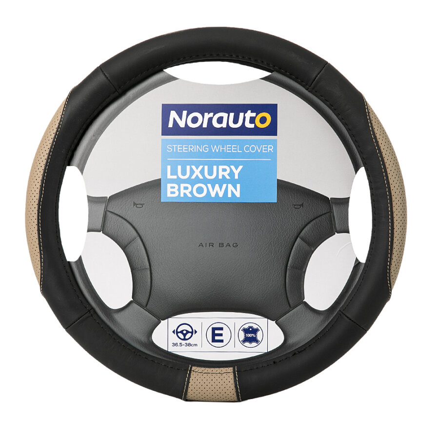 Couvre Volant Luxury Classic Norauto Noir