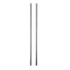 Protège-portières CARTREND Unitec 84630 - Lot De 2 Bandes Noires Avec Réflecteurs - Fixation Clip