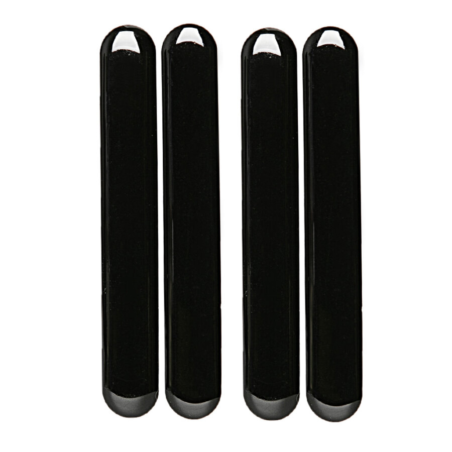 4 Protections De Portières Norauto Autocollantes 10 Cm Noir