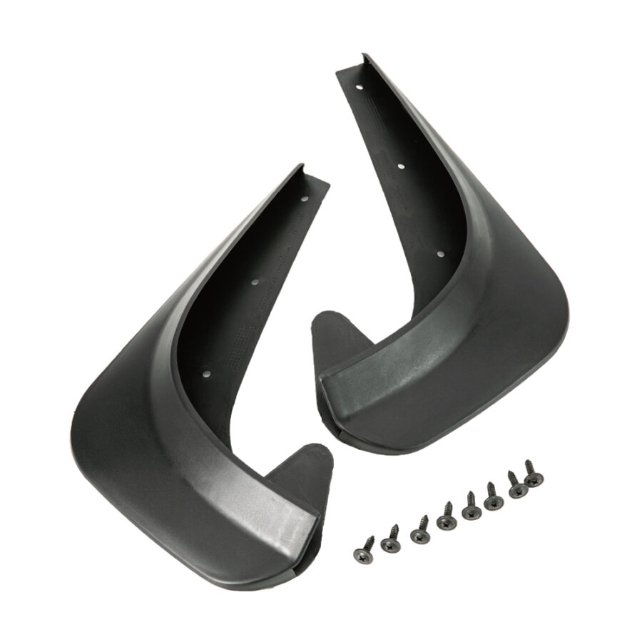 2 Protections De Garde-boue Universelles 25 X 18 Cm Noir