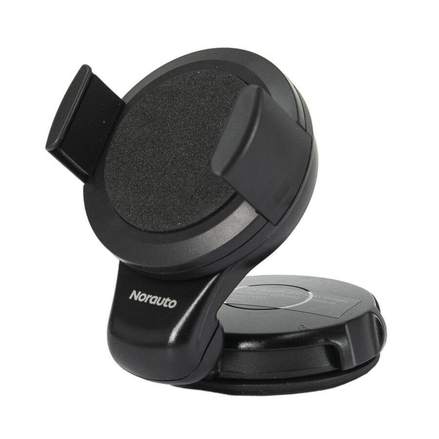 Support Téléphone Compact Noir Norauto Pour Tableau De Bord Ou Pare-brise