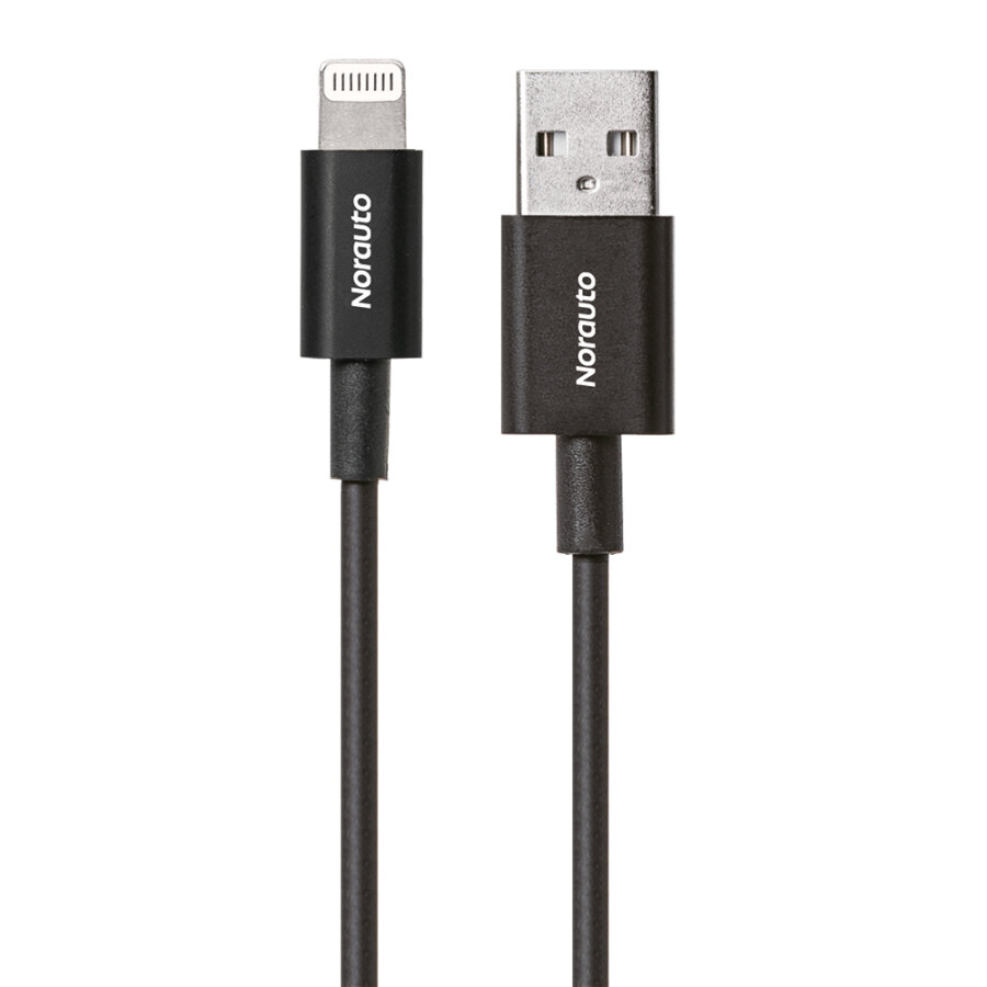 Câble Usb-a Lightning Norauto 80 Cm Noir