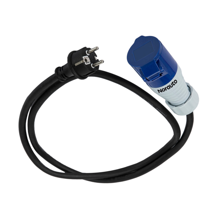 Câble Adaptateur 150cm Norauto Mâle Schuko/ Femelle Cee 17