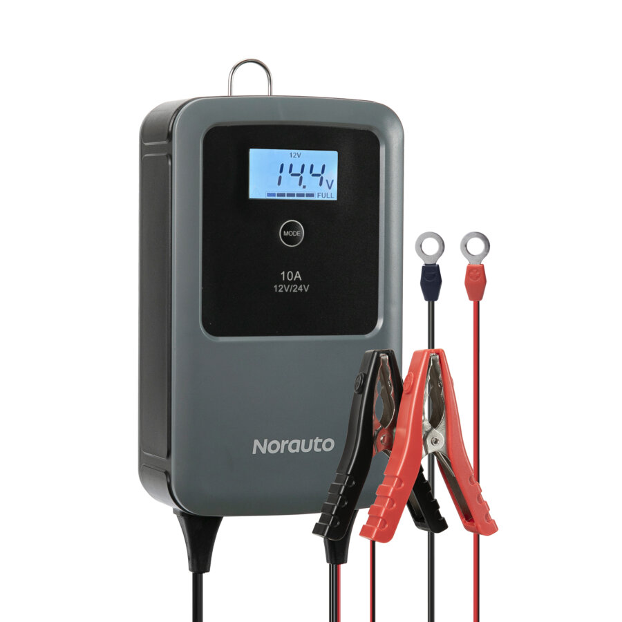 Norauto 12V/24V 10A, chargeur batterie voiture 2026