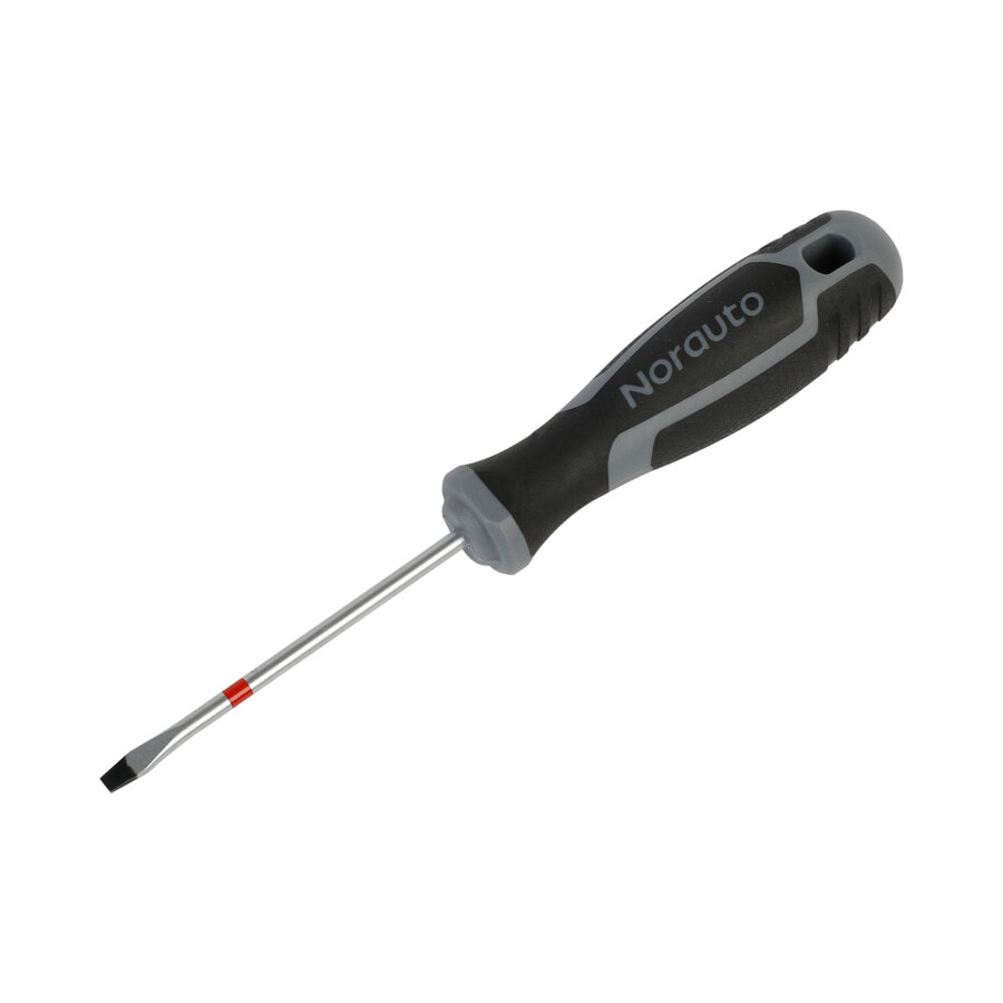 Tournevis à Poignée Rouge Non Magnétique 5,5mm - Longueur 3,7 Po (95mm) - Chrome - Marque Uxcell