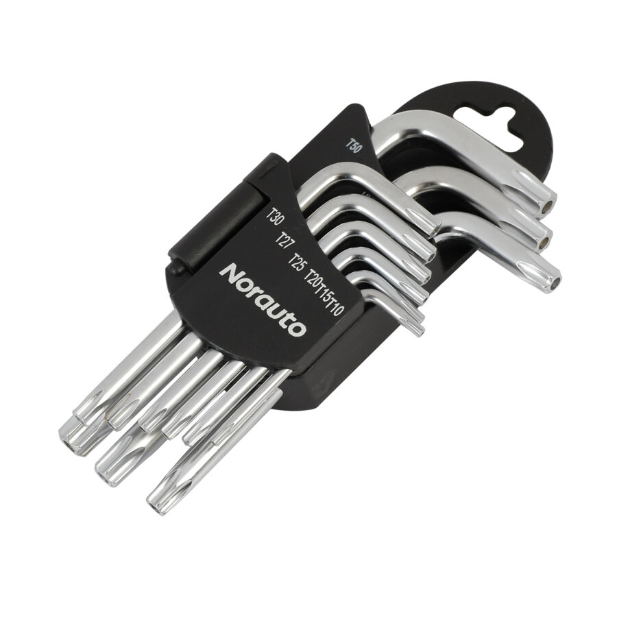 9 Clés Coudées Torx Creuses T10-t50 Norauto