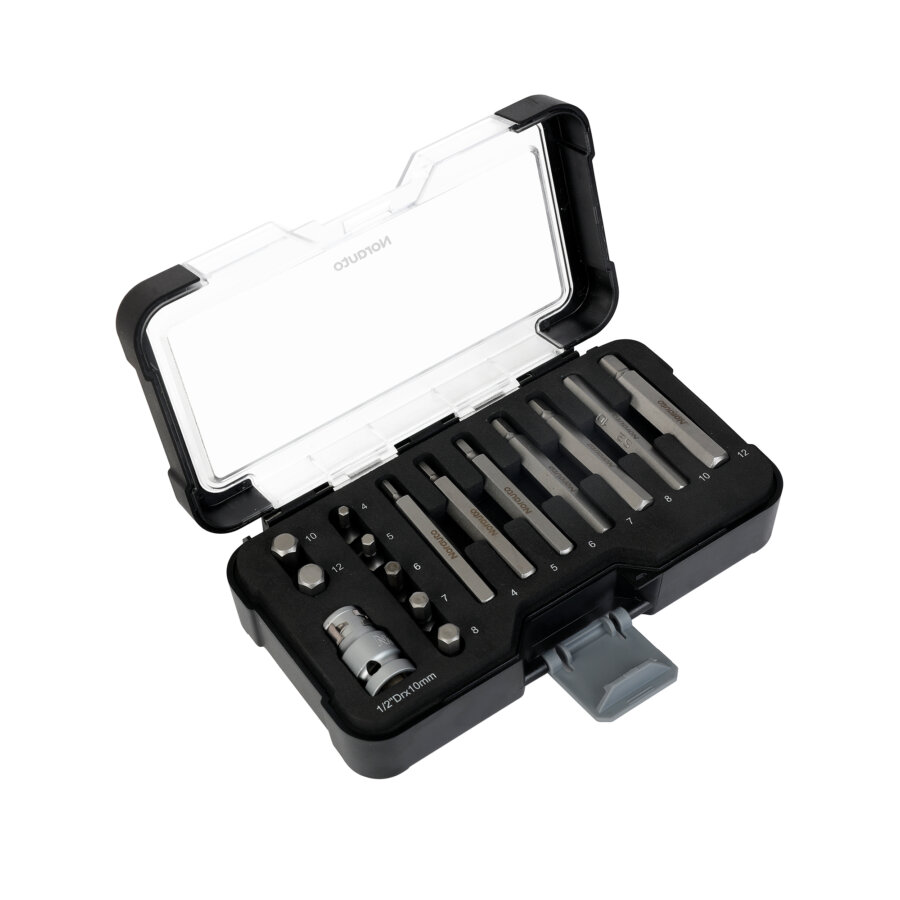 Coffret D'embouts Allen Carré 1/2" Norauto 15 Pièces