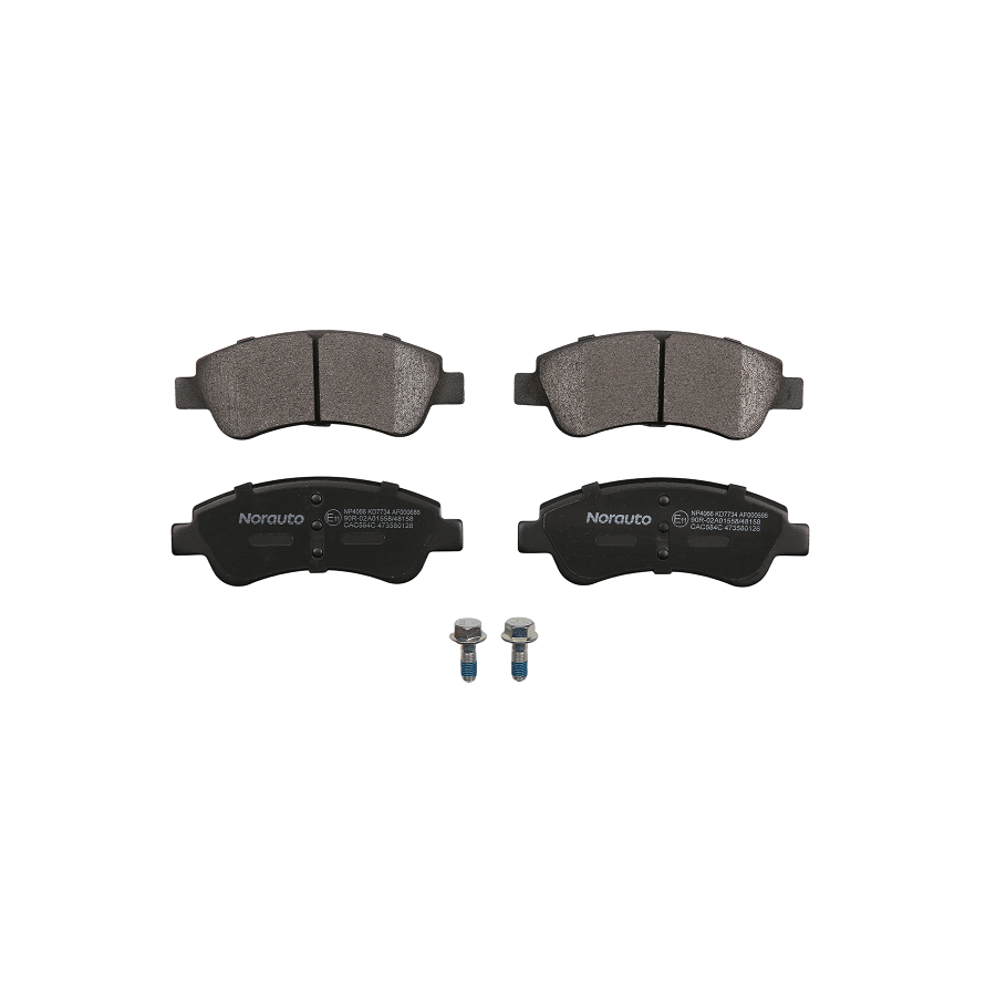 4 Plaquettes De Frein Norauto Np4066