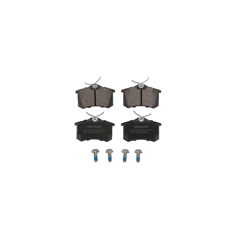 4 Plaquettes De Frein Norauto Np1083