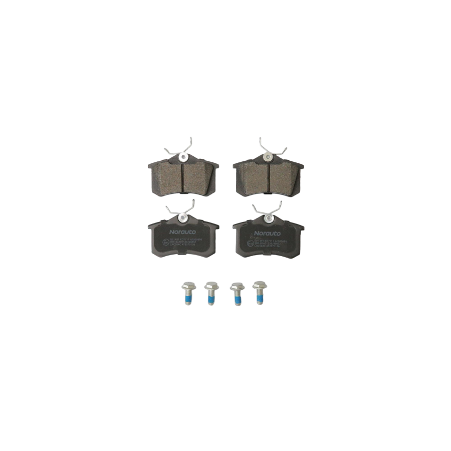 4 Plaquettes De Frein Norauto Np1491