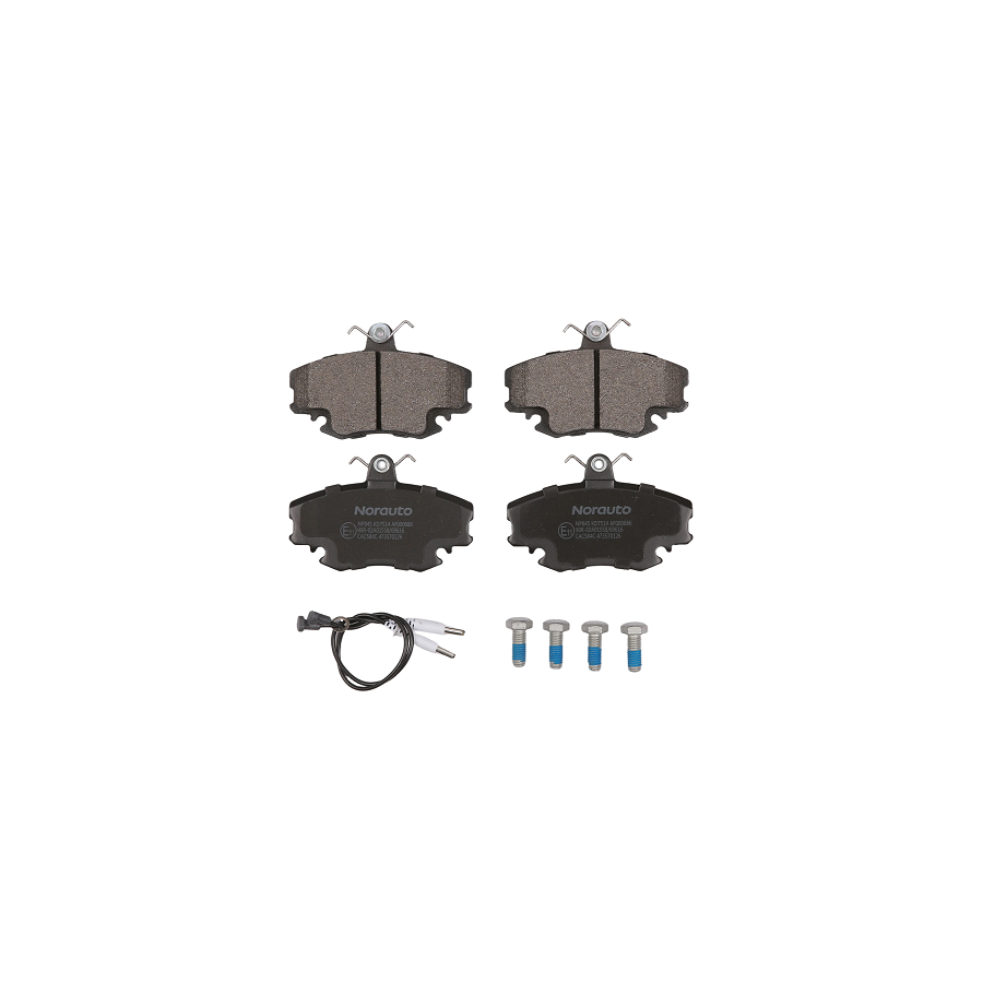 4 Plaquettes De Frein Norauto Np845