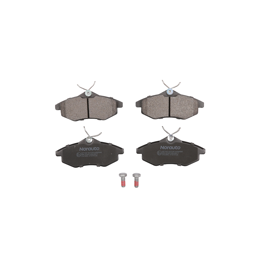4 Plaquettes De Frein Norauto Np1542
