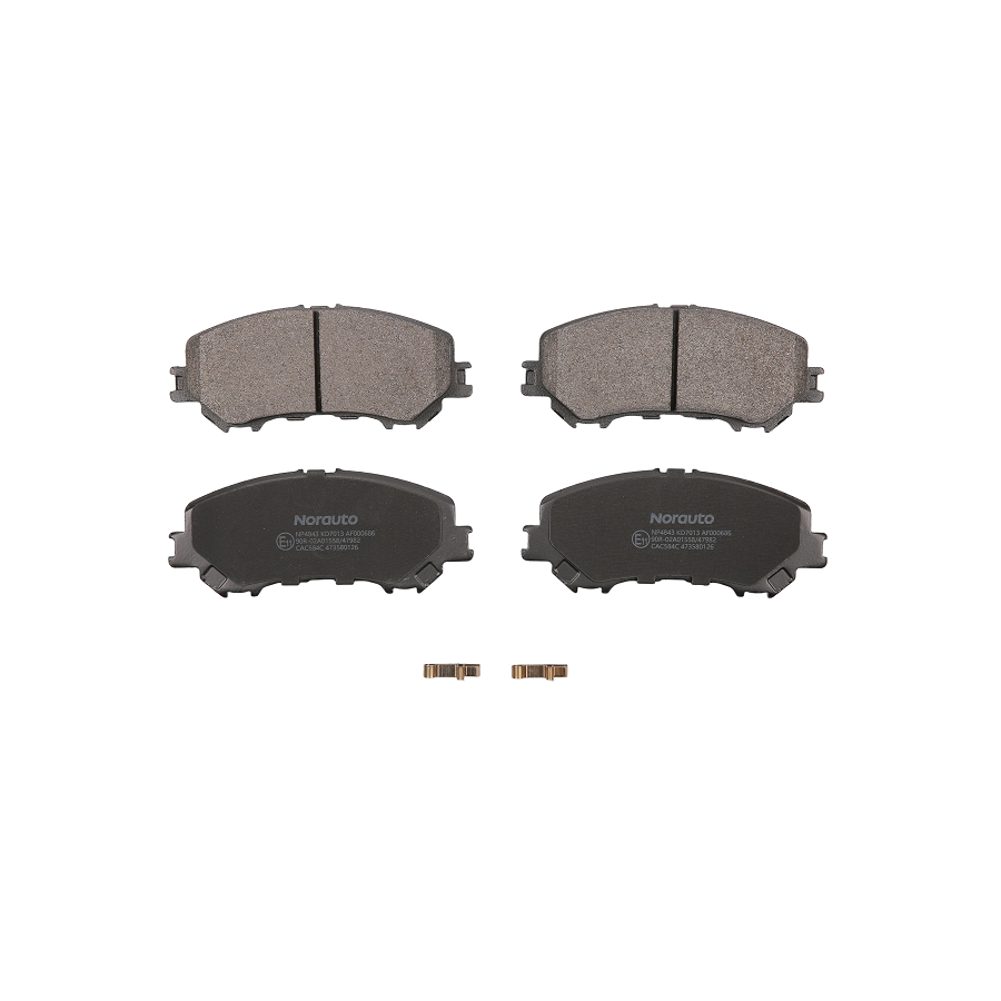4 Plaquettes De Frein Norauto Np4843