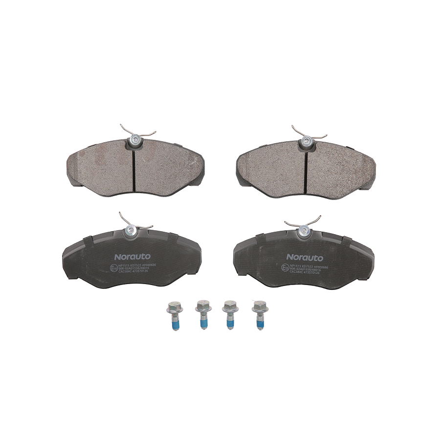 4 Plaquettes De Frein Norauto Np1515