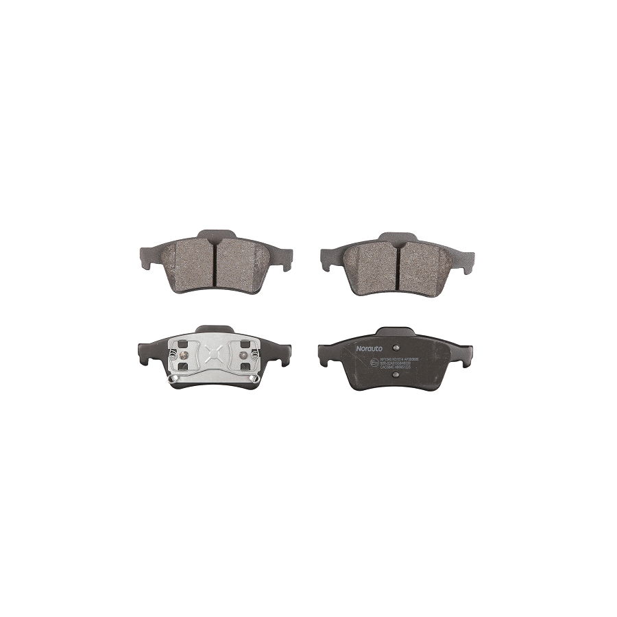 4 Plaquettes De Frein Norauto Np1540