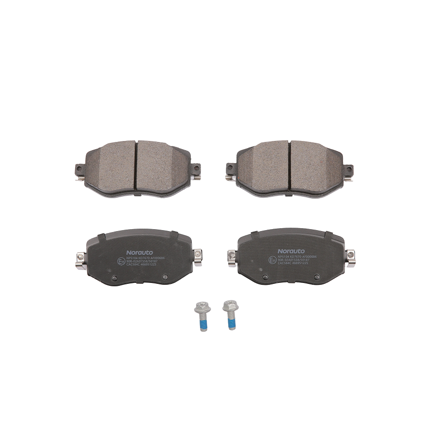 4 Plaquettes De Frein Norauto Np5104