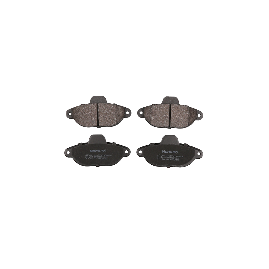 4 Plaquettes De Frein Norauto Np1630