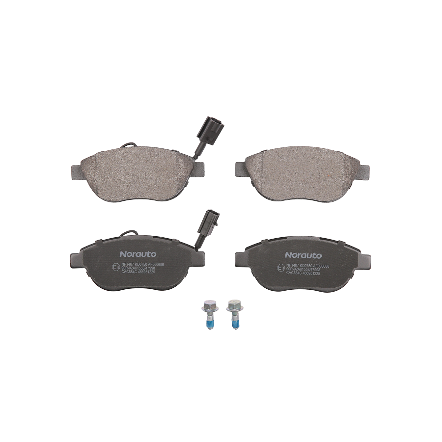 4 Plaquettes De Frein Norauto Np1467