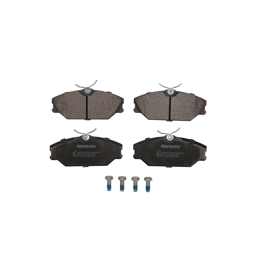 4 Plaquettes De Frein Norauto Np1420
