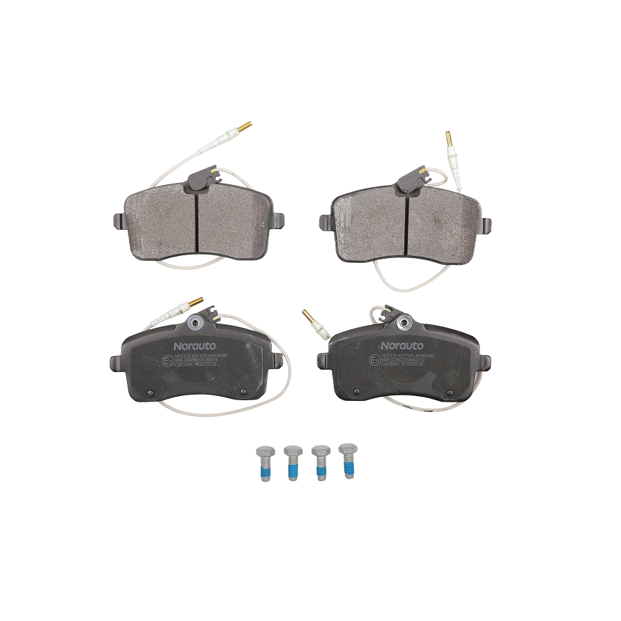 4 Plaquettes De Frein Norauto Np1725