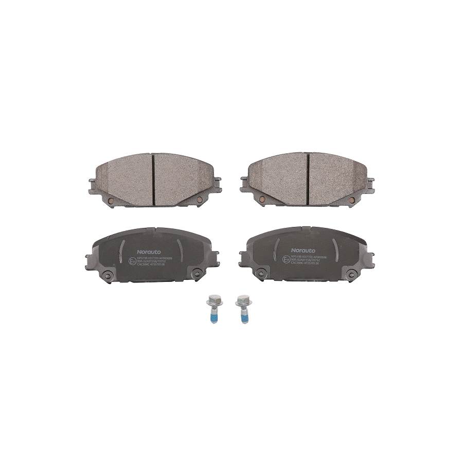4 Plaquettes De Frein Norauto Np5198